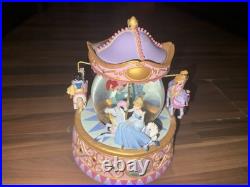 Disney Multi Princess Carousel Snow Globe So This Is Love 1948 Walt Disney RARE