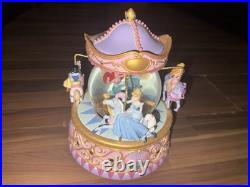 Disney Multi Princess Carousel Snow Globe So This Is Love 1948 Walt Disney RARE