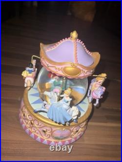 Disney Multi Princess Carousel Snow Globe So This Is Love 1948 Walt Disney RARE
