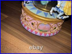Disney Multi Princess Carousel Snow Globe So This Is Love 1948 Walt Disney RARE