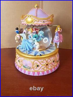 Disney Multi Princess Carousel Snow Globe So This Is Love 1948 Walt Disney WithBox