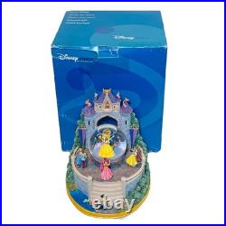 Disney Multi Princess Dancing Snow Globe Once Upon a Dream Rotating Music Box