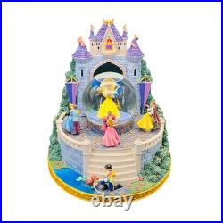 Disney Multi Princess Dancing Snow Globe Once Upon a Dream Rotating Music Box