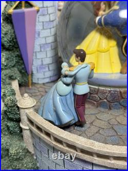 Disney Multi Princess Dancing Snow Globe Once Upon a Dream Rotating Music Box