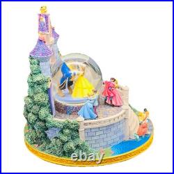 Disney Multi Princess Dancing Snow Globe Once Upon a Dream Rotating Music Box
