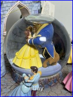 Disney Multi Princess Dancing Snow Globe Once Upon a Dream Rotating Music Box