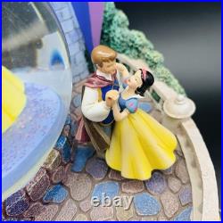 Disney Multi Princess Dancing Snow Globe Once Upon a Dream Rotating Music Box