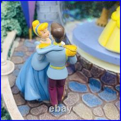 Disney Multi Princess Dancing Snow Globe Once Upon a Dream Rotating Music Box