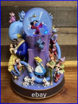 Disney Multiple Character Snow Globe Lighted-Friend Like Me-1992-Vintage
