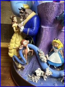 Disney Multiple Character Snow Globe Lighted-Friend Like Me-1992-Vintage