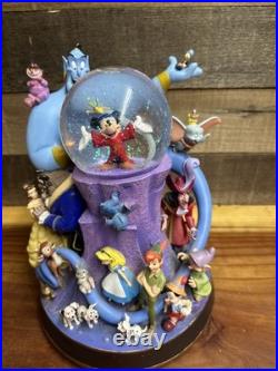 Disney Multiple Character Snow Globe Lighted-Friend Like Me-1992-Vintage