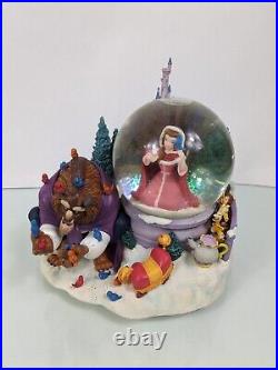 Disney Musical Snow Globe Beauty and the Beast Winter Scene Snowglobe