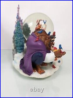 Disney Musical Snow Globe Beauty and the Beast Winter Scene Snowglobe