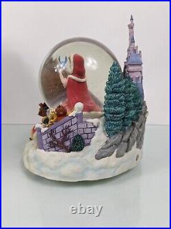 Disney Musical Snow Globe Beauty and the Beast Winter Scene Snowglobe