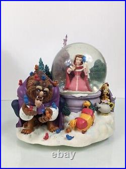 Disney Musical Snow Globe Beauty and the Beast Winter Scene Snowglobe