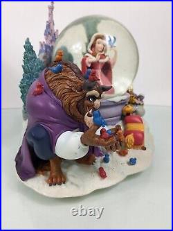 Disney Musical Snow Globe Beauty and the Beast Winter Scene Snowglobe