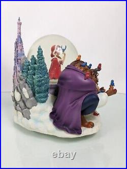 Disney Musical Snow Globe Beauty and the Beast Winter Scene Snowglobe