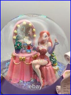 Disney Musical Snow Globe Jessica Rabbit WithRoger Rabbit Dressing Room Rare