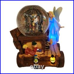 Disney Musical Snow Globe Pinocchio I've Got No Strings Wagon Scene Rare