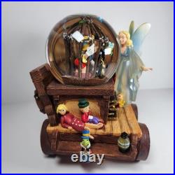Disney Musical Snow Globe Pinocchio I've Got No Strings Wagon Scene Rare