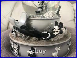 Disney Musical Snow Globe Rare Plane Crazy Plays Rock-a-Bye Baby