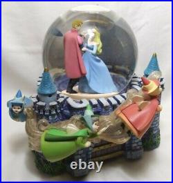Disney Musical Snow Globe Sleeping Beauty Once Upon the Dream with Box