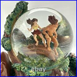 Disney Musical Snow Globe Tarzan Two Worlds 1998 Works Great Excellent