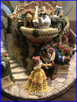 Disney Musical snow globe Beauty and the Beast Plays