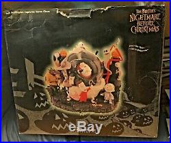 Disney NIGHTMARE BEFORE CHRISTMAS Kidnap Santa Claus SNOWGLOBE 1993 HUGE! Rare