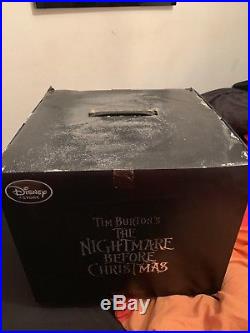Disney Nightmare Before Christmas Jack In Bed Snow Globe with lights & music