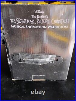 Disney Nightmare Before Christmas Jack Skellington Sally Musical Snow Globe