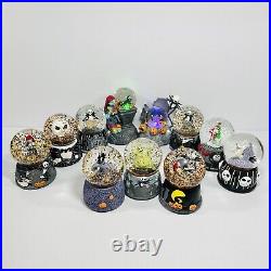 Disney Nightmare Before Christmas Musical Snomotion Snow Globe Collection Of 11
