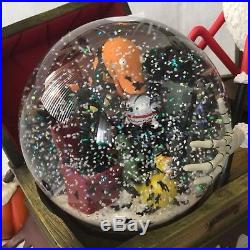 Disney Nightmare Before Christmas SANTA JACK SLEIGH Blower Figures SnowGlobe-MIB
