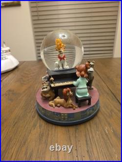 Disney Oliver & Company Snow Globe Why Should I Worry Song Collectible Rare