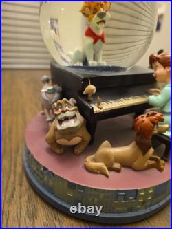 Disney Oliver & Company Snow Globe Why Should I Worry Song Collectible Rare