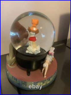 Disney Oliver and Company Music Box Snow Globe with box