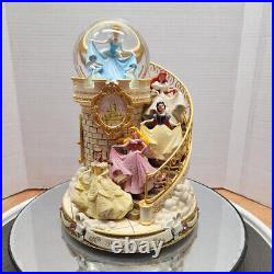 Disney Park Princess Club Staircase Musical Snowglobe