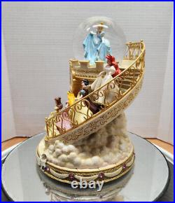 Disney Park Princess Club Staircase Musical Snowglobe