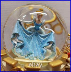 Disney Park Princess Club Staircase Musical Snowglobe