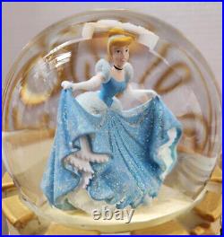 Disney Park Princess Club Staircase Musical Snowglobe