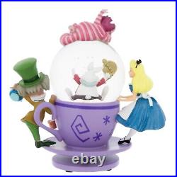 Disney Parks Alice in Wonderland Tea Cup Snow Globe