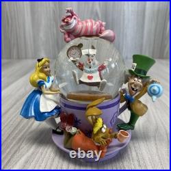 Disney Parks Exclusive Alice in Wonderland Spinning Tea Cup Snow Globe Boxed. PB