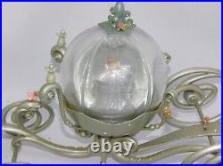 Disney Parks WDW Cinderella Pumpkin Carriage and Mice Water Snow Globe Rare