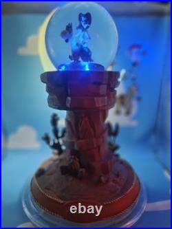 Disney Pecos Bill And Widowmaker Pedestal Snow Globe And Music Box
