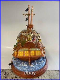 Disney Peter Pan Captain Hook Pirate Ship Musical Snowglobe You Can Fly 10
