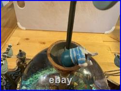 Disney Peter Pan Captain Hook Pirate Ship You Can Fly Musical Snow Globe
