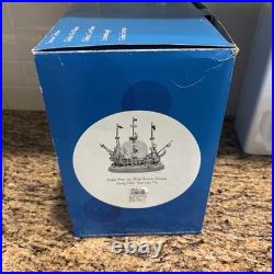 Disney Peter Pan Captain Hook Pirate Ship You Can Fly Musical Snow Globe