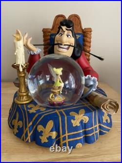 Disney Peter Pan Captain Hook withTinker Bell Musical Rare Snow Globe, Please Read Disney Peter Pan Captain Hook withTinker Bell Musical Rare Snow Globe, Please Read