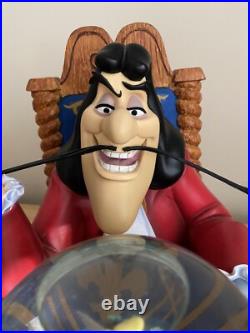 Disney Peter Pan Captain Hook withTinker Bell Musical Rare Snow Globe, Please Read Disney Peter Pan Captain Hook withTinker Bell Musical Rare Snow Globe, Please Read