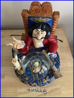 Disney Peter Pan Captain Hook withTinker Bell Musical Rare Snow Globe, Please Read Disney Peter Pan Captain Hook withTinker Bell Musical Rare Snow Globe, Please Read